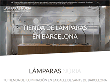 Tablet Screenshot of lamparasnuria.com